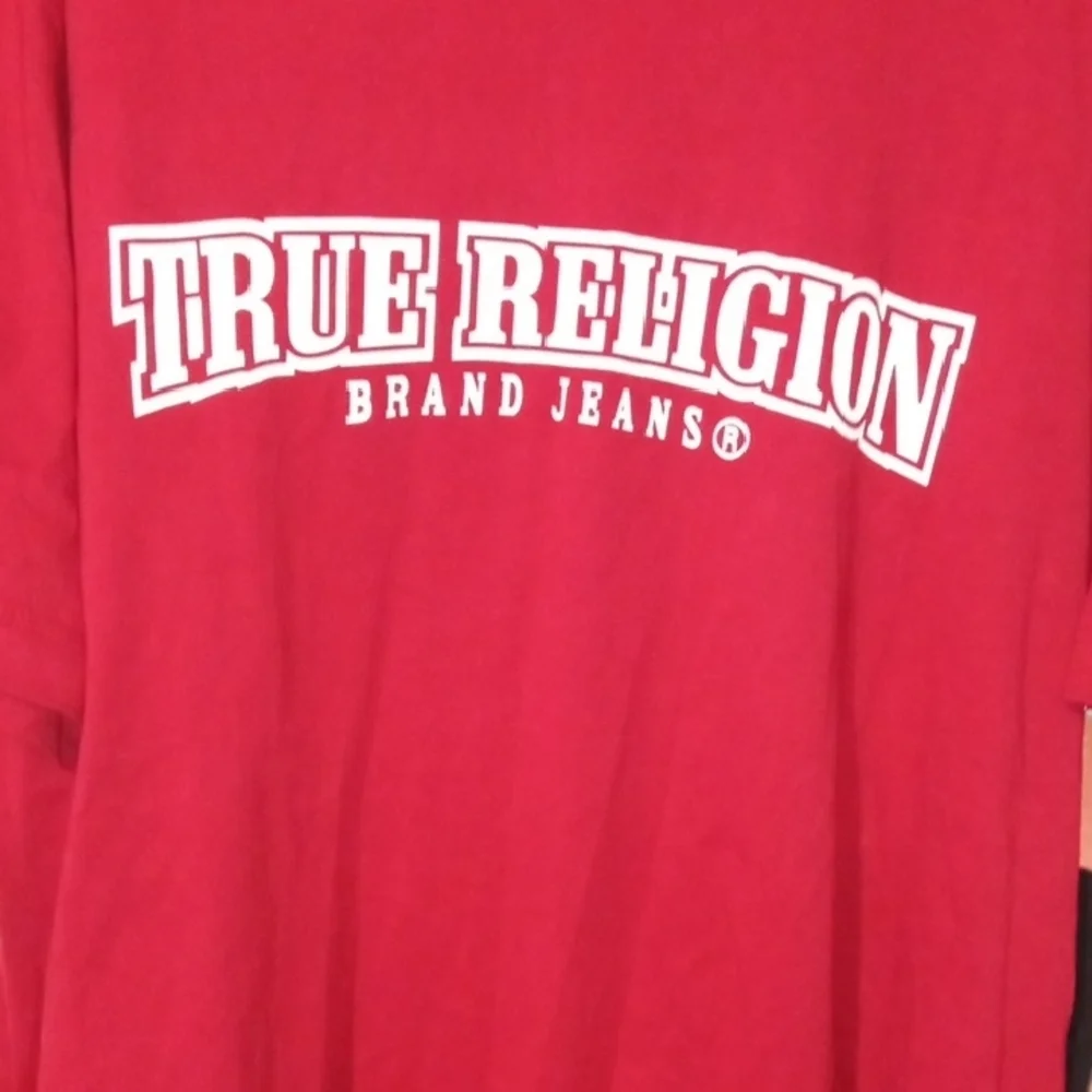 True Religion Red Short Sleeve Tee